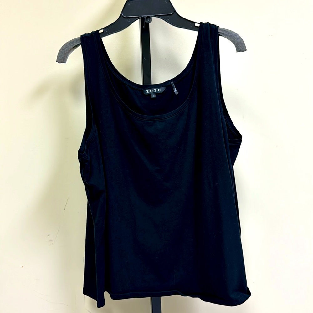Plus size ZOZO black tank top